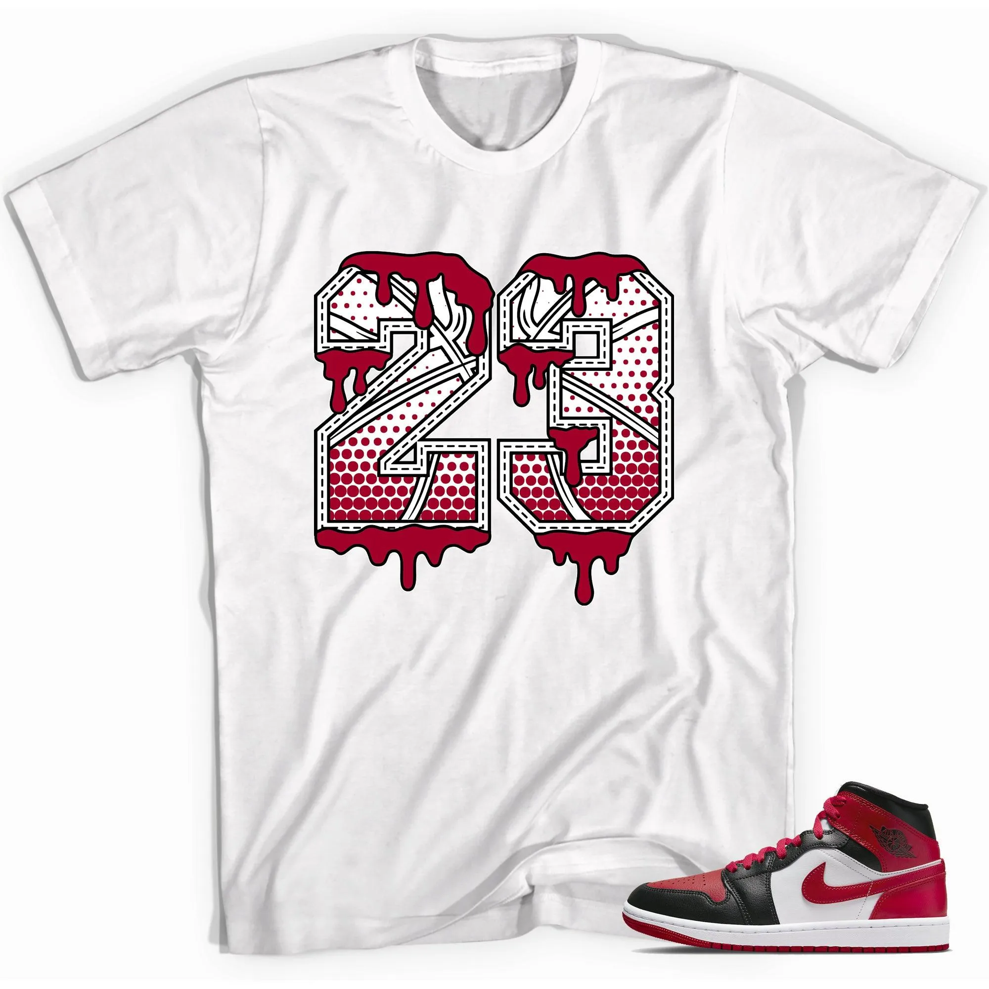 1 Mid Alternate Bred Toe Shirt 23 Ball