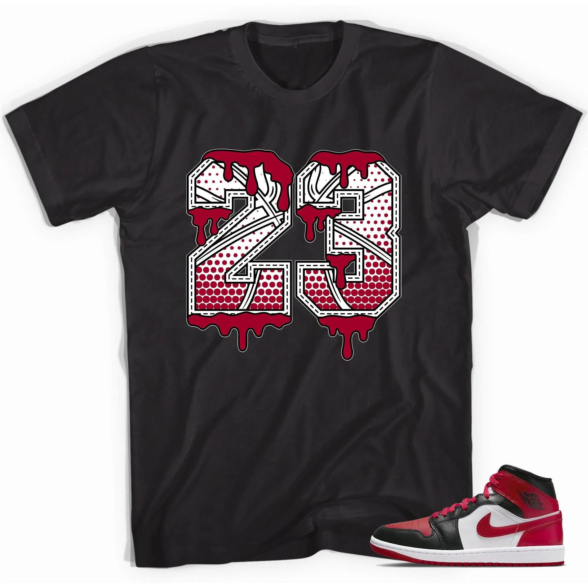 1 Mid Alternate Bred Toe Shirt 23 Ball