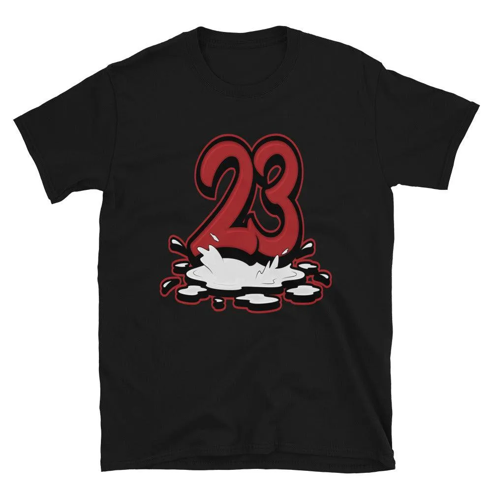 1 Mid Gym Red Black White Shirt 23 Melting