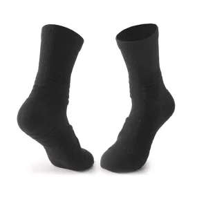 3 Pack Solid Black Sports Socks for Men