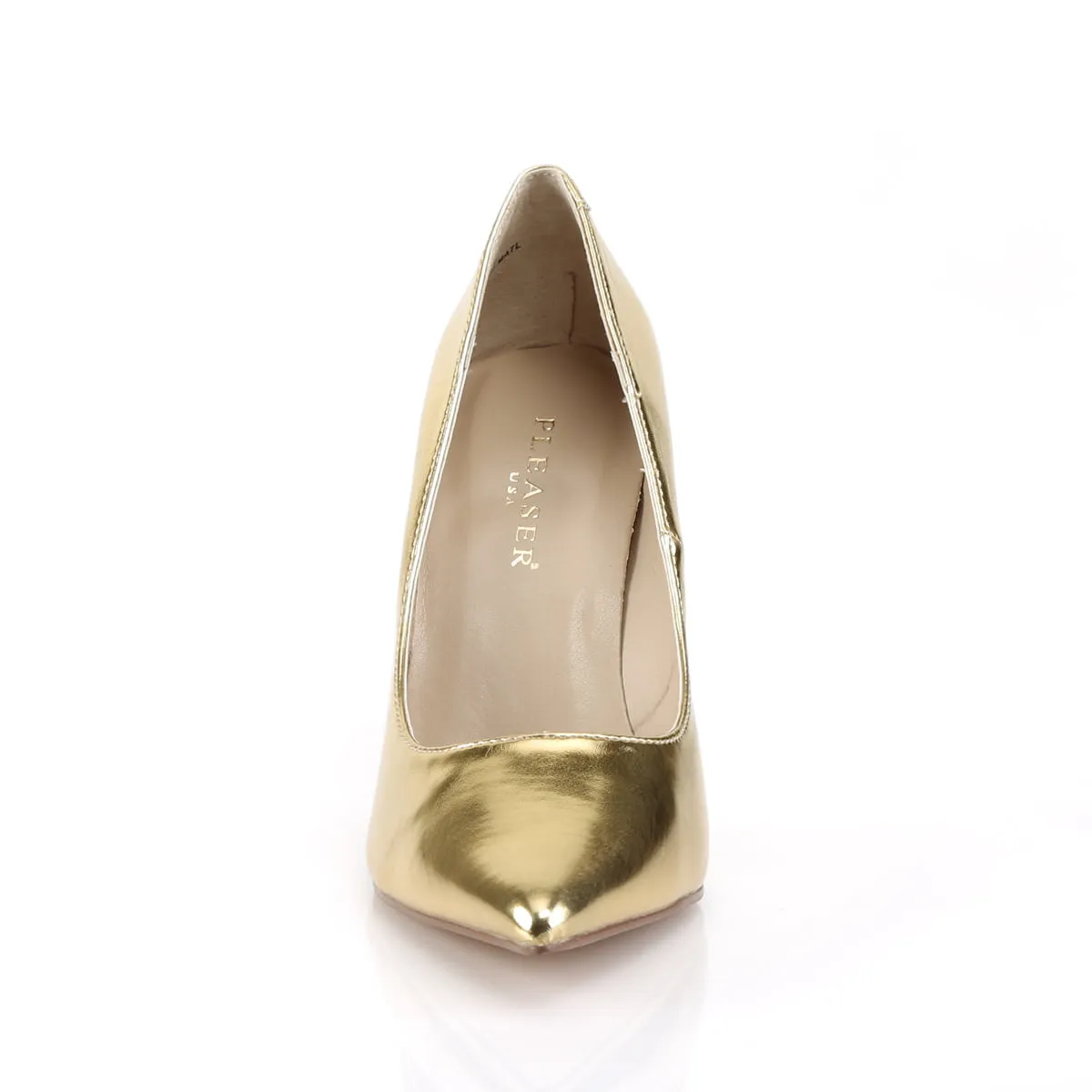 4 Inch Heel CLASSIQUE-20 Gold Met Pu