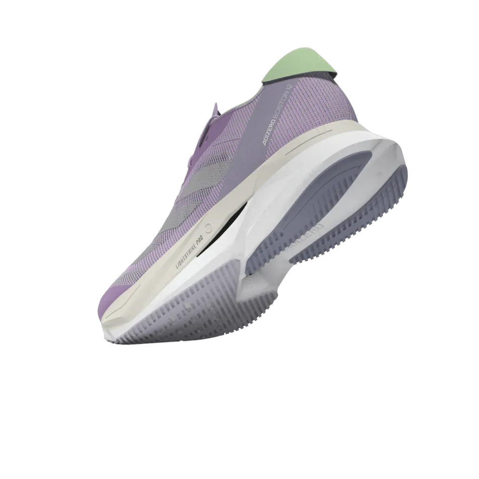 Adidas Adizero Boston 12 Women's Running Shoes SS24 Lilac