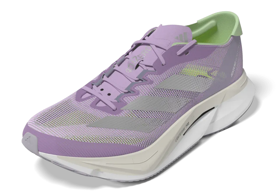 Adidas Adizero Boston 12 Women's Running Shoes SS24 Lilac