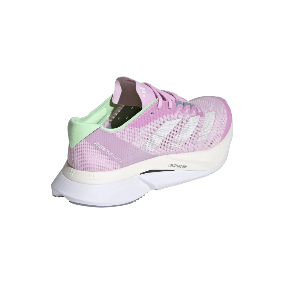 Adidas Adizero Boston 12 Women's Running Shoes SS24 Lilac