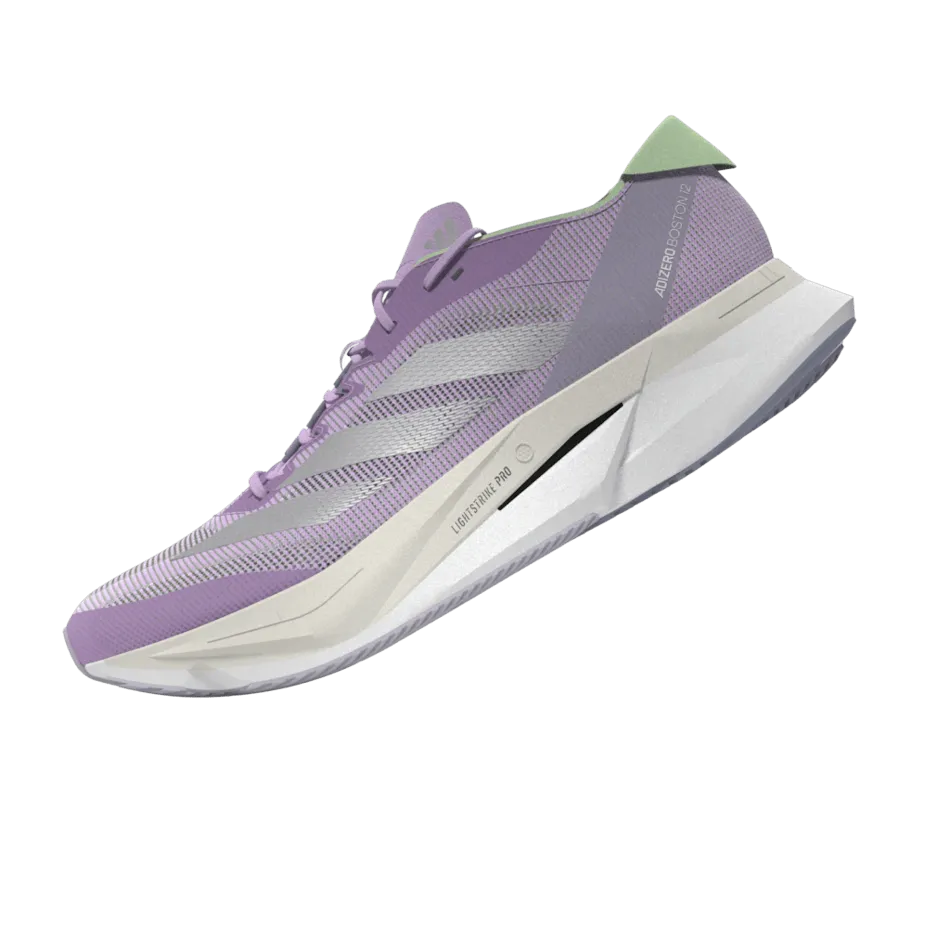 Adidas Adizero Boston 12 Women's Running Shoes SS24 Lilac