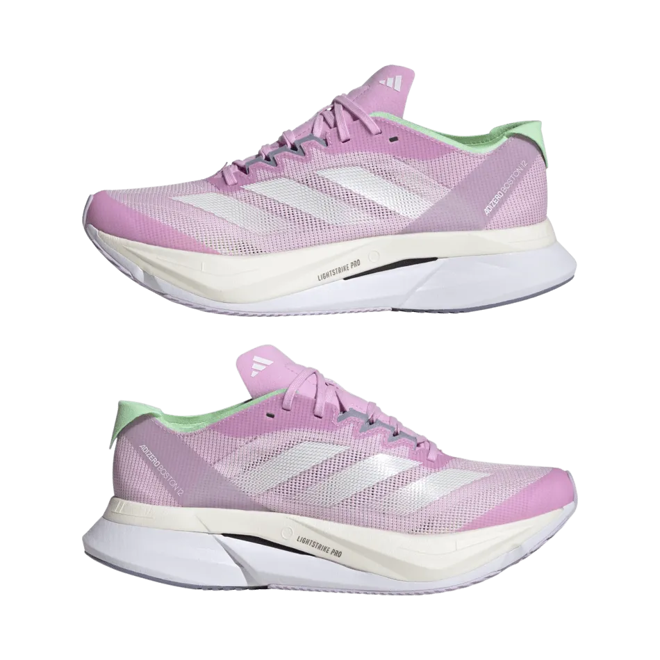 Adidas Adizero Boston 12 Women's Running Shoes SS24 Lilac