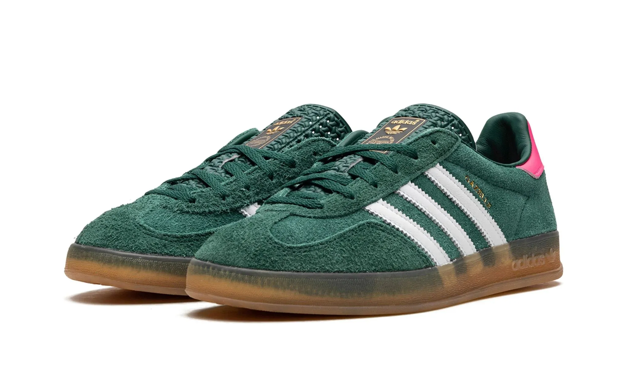 Adidas Gazelle Indoor Collegiate Green Lucid Pink (Women's)