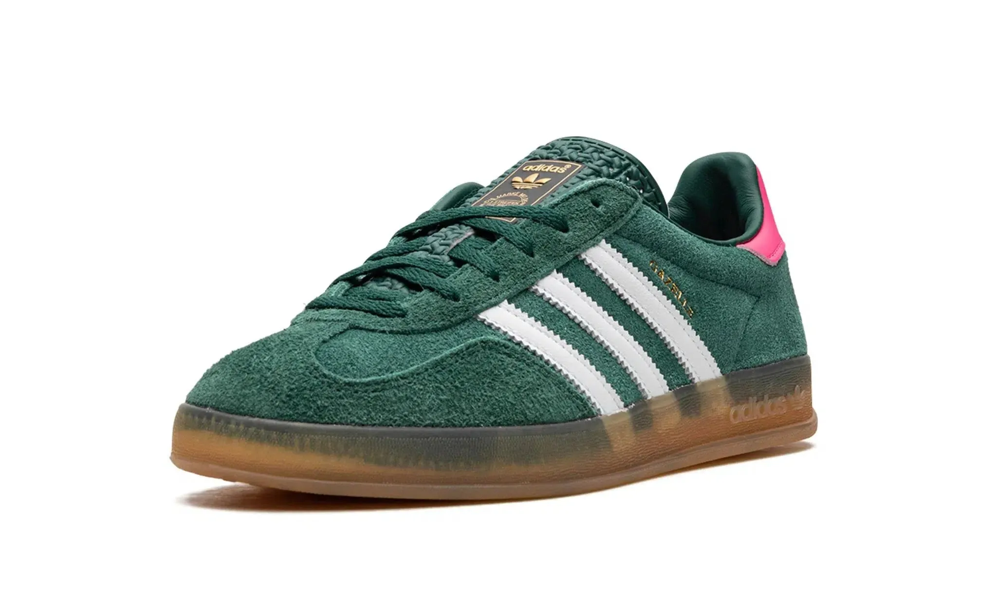 Adidas Gazelle Indoor Collegiate Green Lucid Pink (Women's)