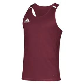 adidas Men's Collegiate Burgundy/White Team 19 Singlet Tank