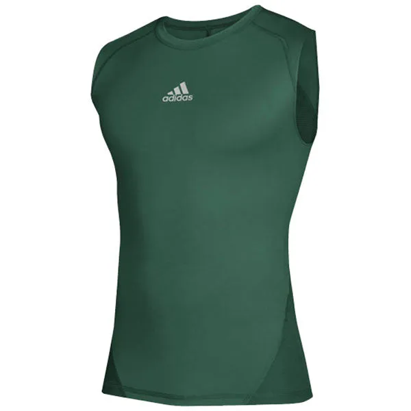 adidas Men's Dark Green Alphaskin Sleeveless Top