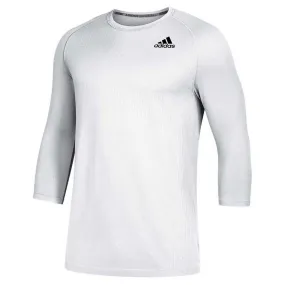 adidas Men's White Fielder's Choice 2.0 3/4 Baselayer