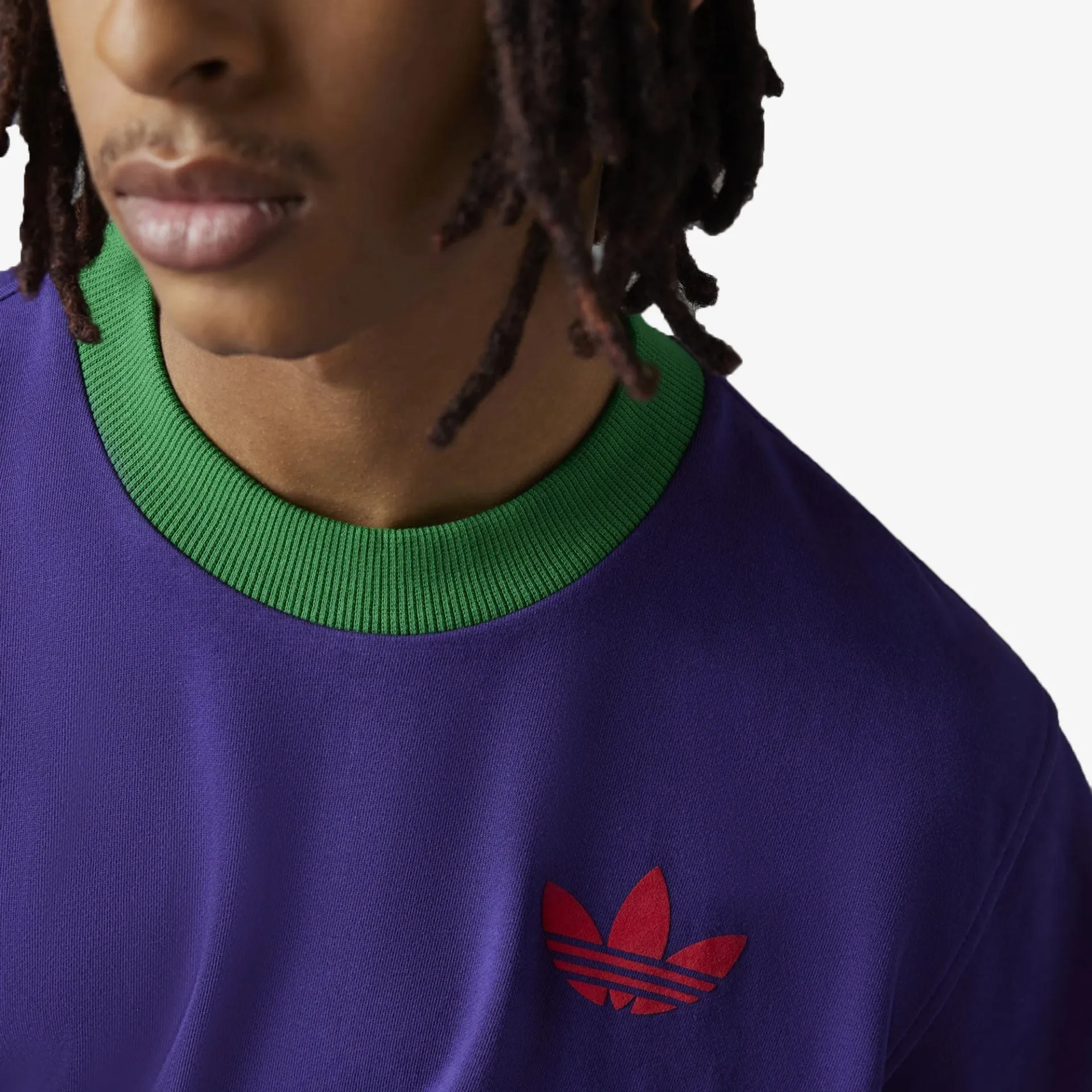 Adidas Originals | 70S LARGE TREFOIL TEE  { RICH PURPLE