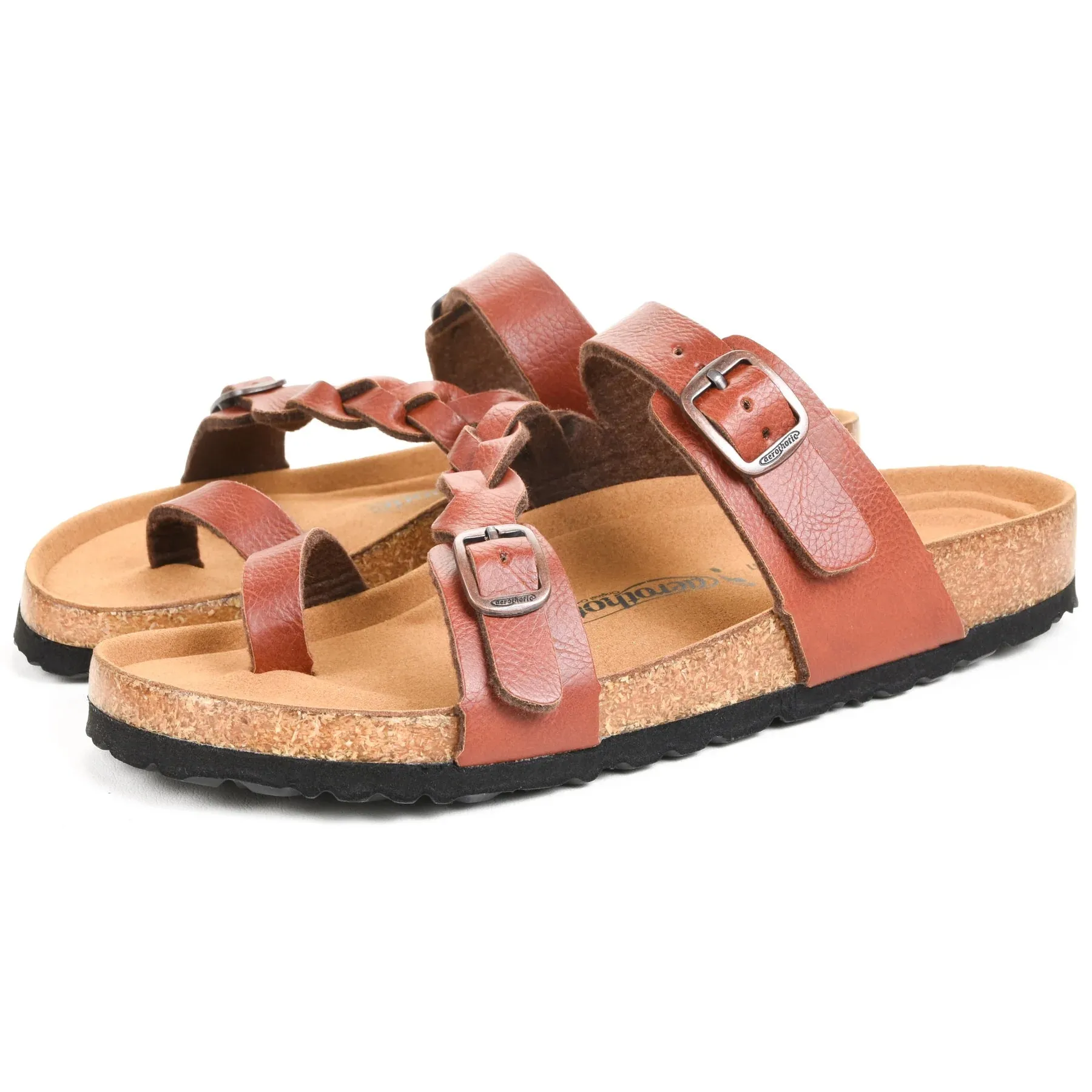 Aerothotic Seraph Comfort Slide Sandals in Tan