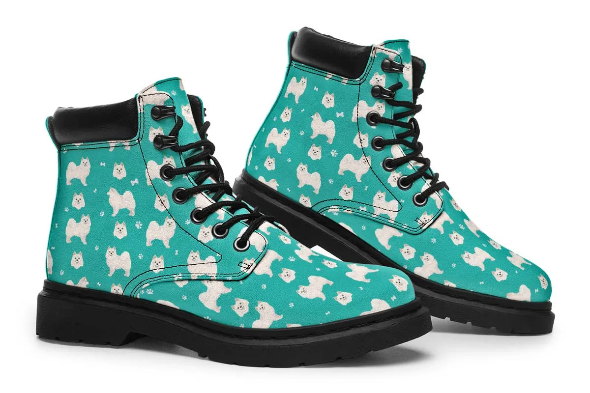 American Eskimo Pattern Classic Vibe Boots