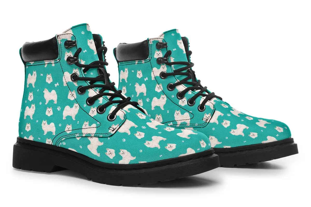 American Eskimo Pattern Classic Vibe Boots