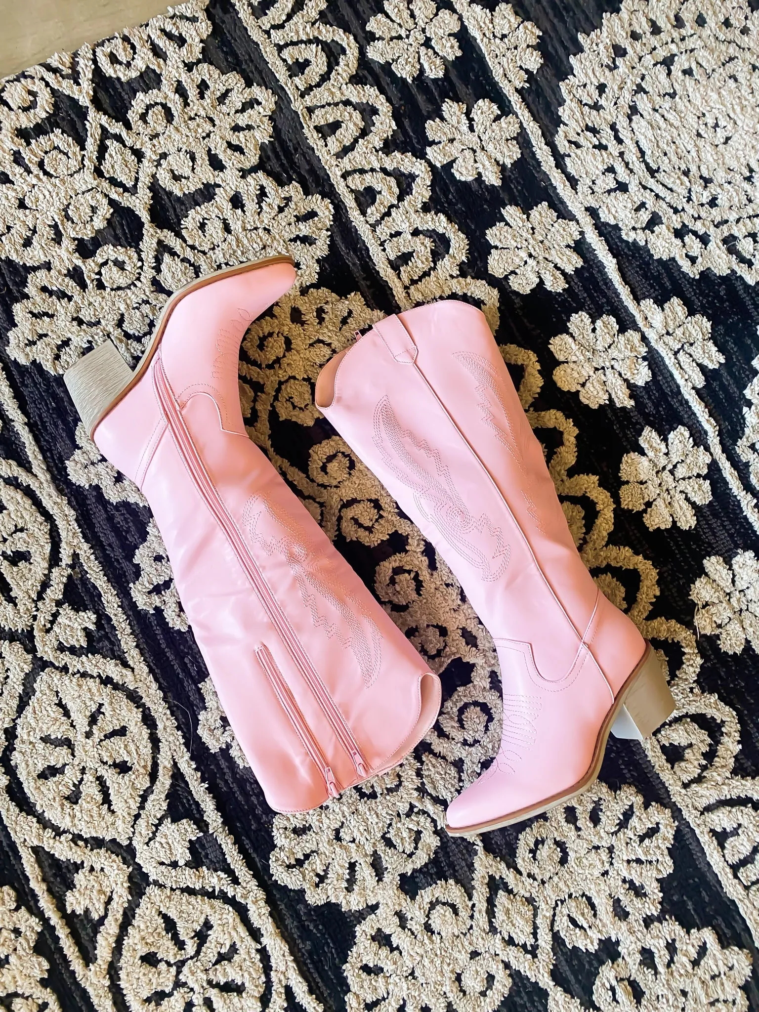 Baby Pink Cowgirl Boots