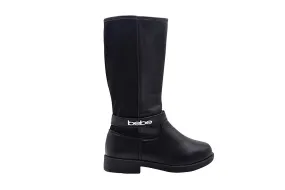 bebe Girls Big Kid Easy Pull-On Tall Riding Boots with Stretch Back Shaft