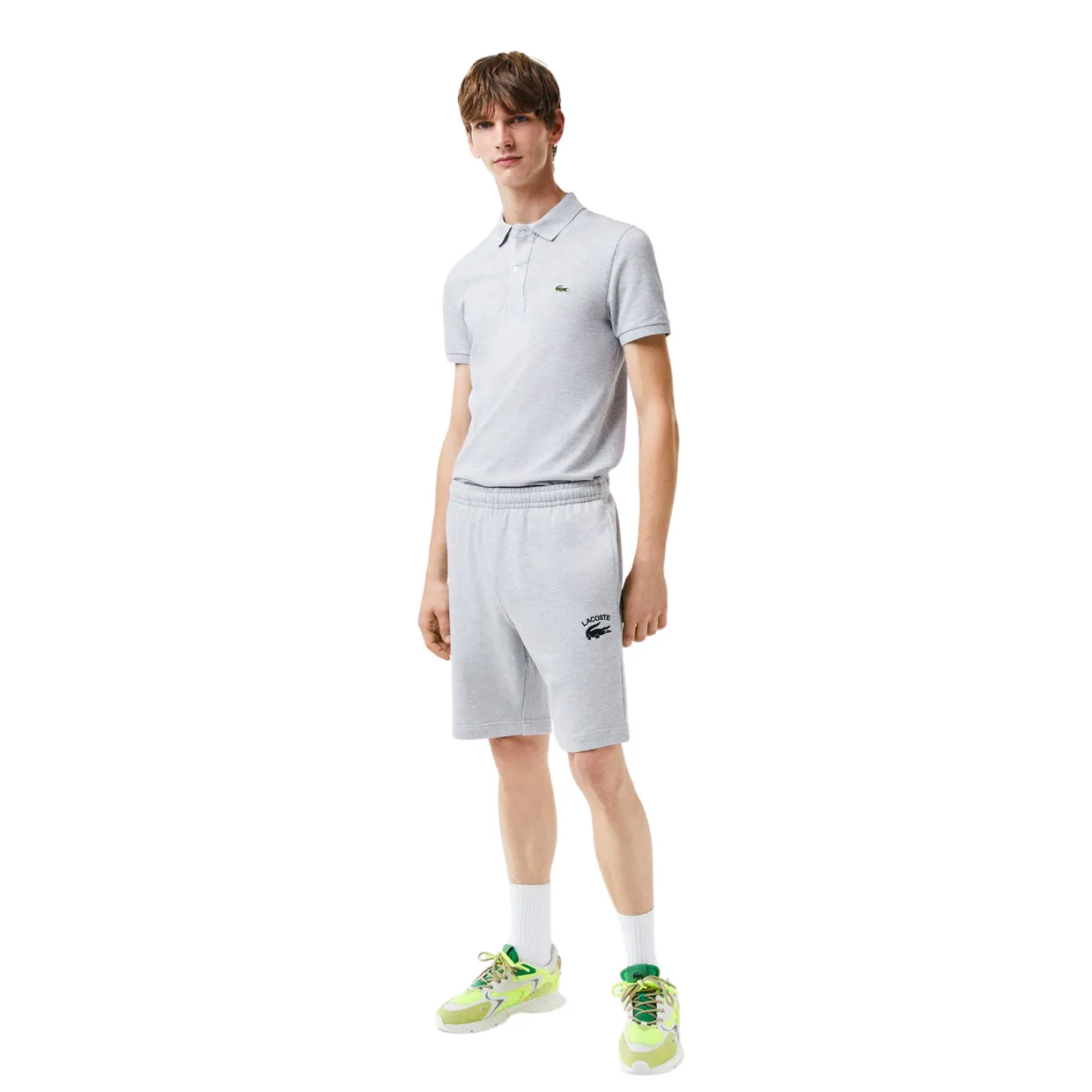 Bermuda Felpa Uomo Lacoste Grigio