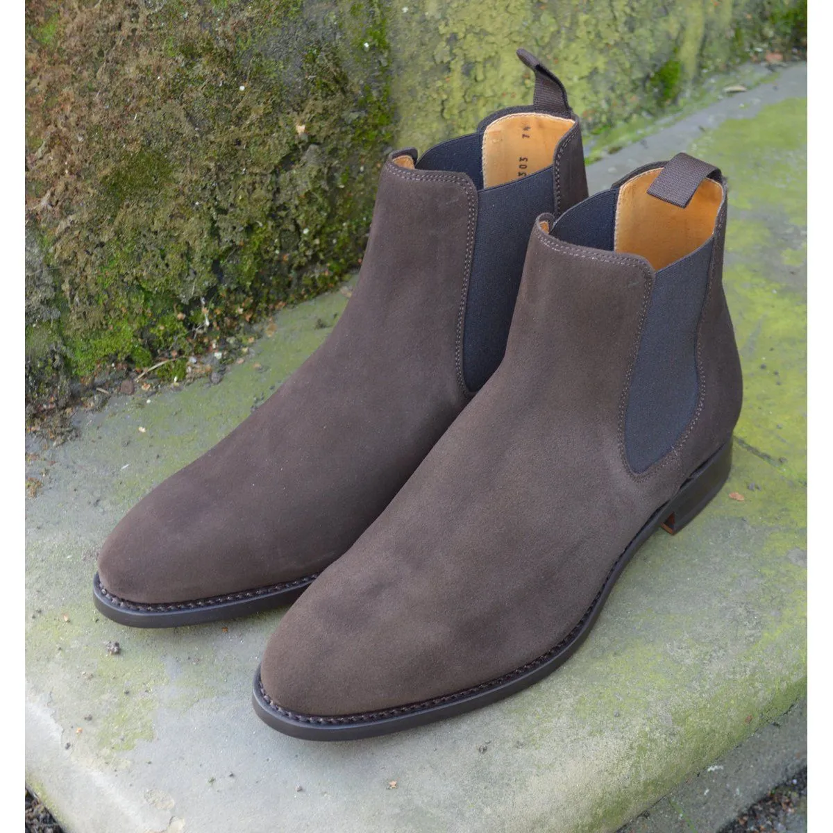 Berwick 1707 Chelsea Boot (303) - Dark Brown Suede