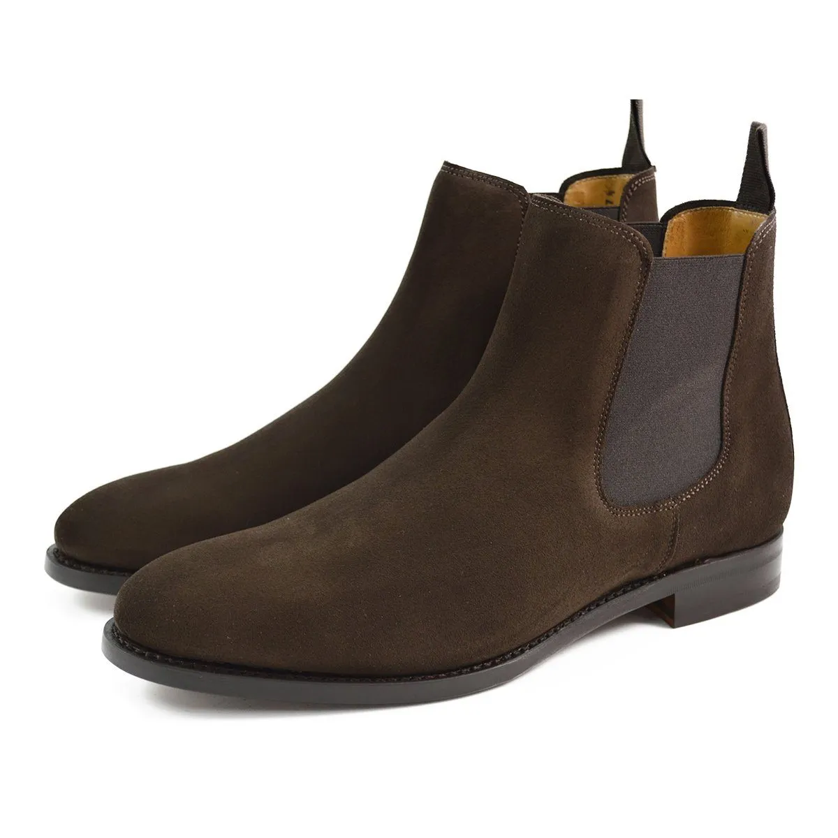 Berwick 1707 Chelsea Boot (303) - Dark Brown Suede