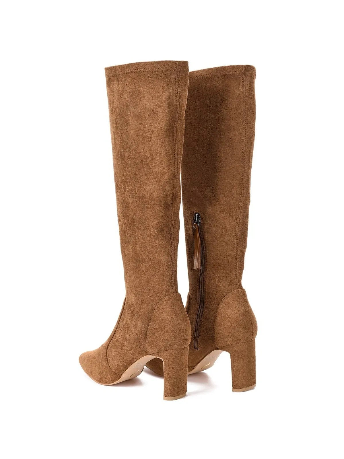 Bradley Tall Boots - Coffee Stretch Micro