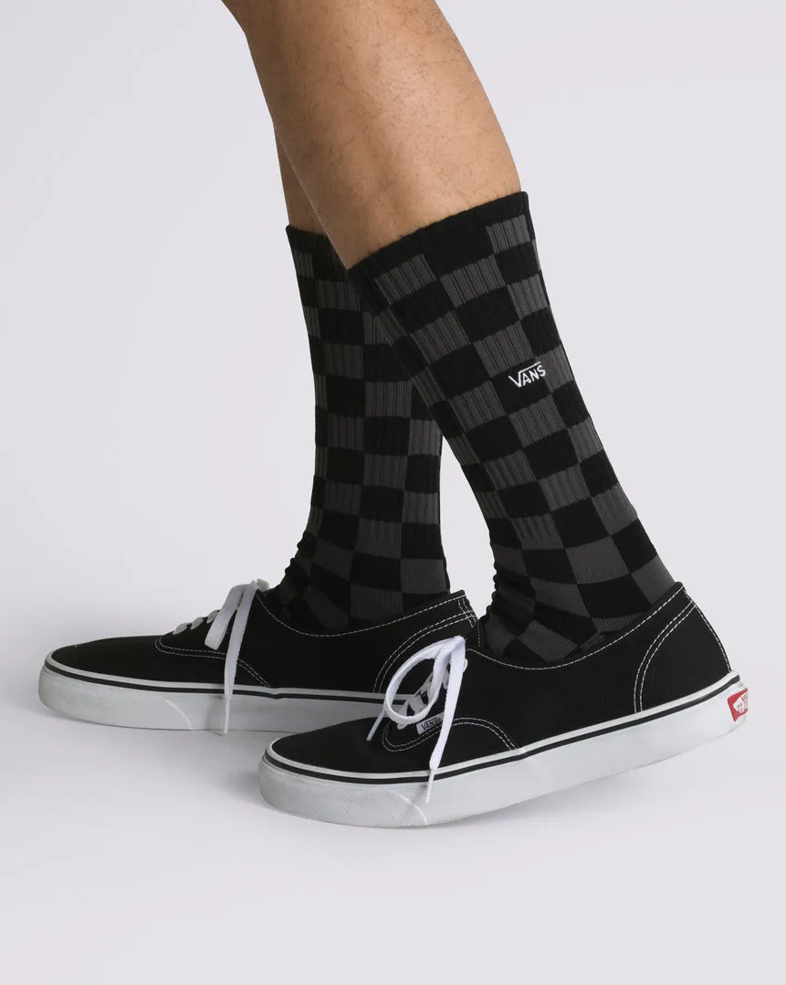 Checkerboard Crew Socks