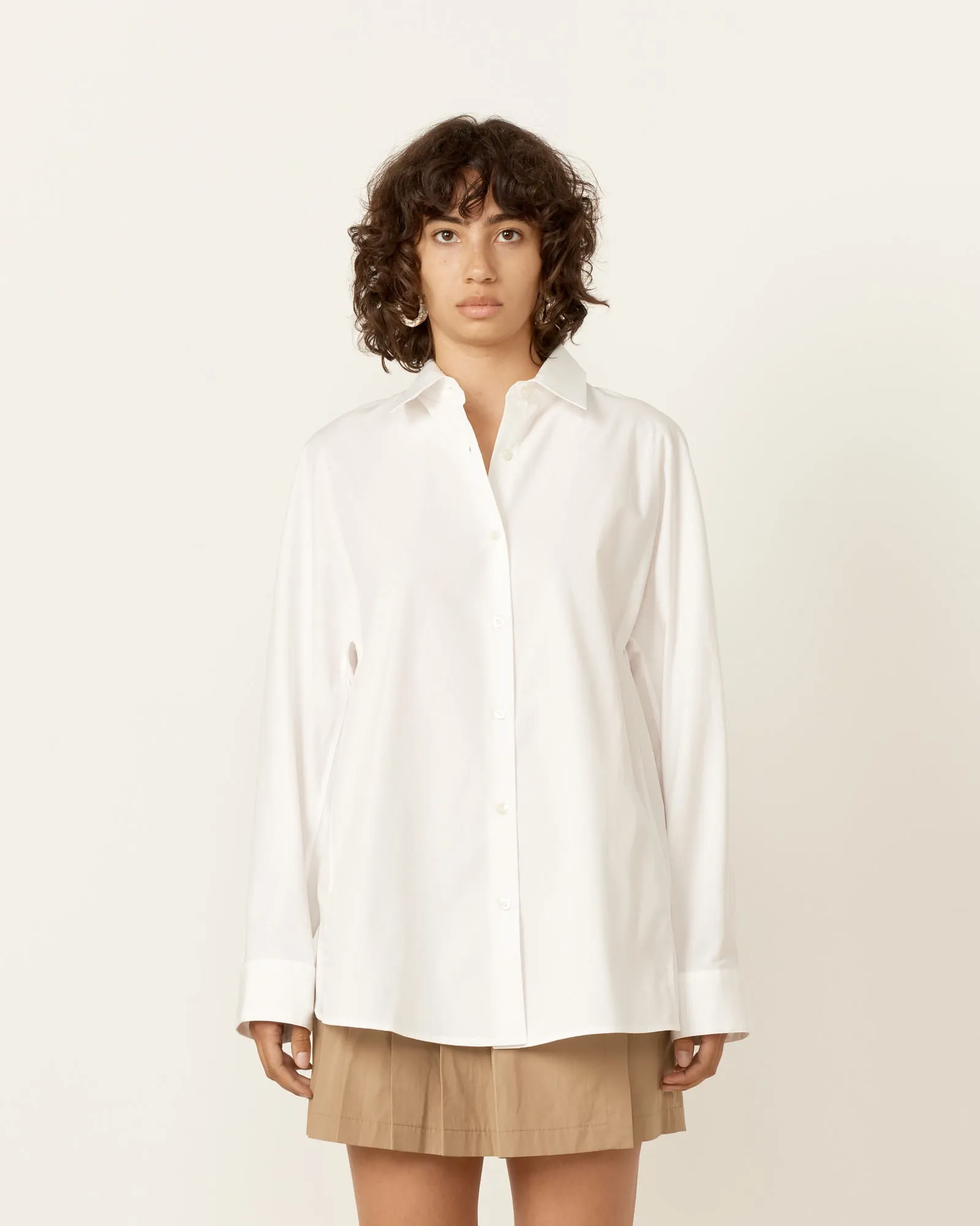 Cocoon Shirt in White