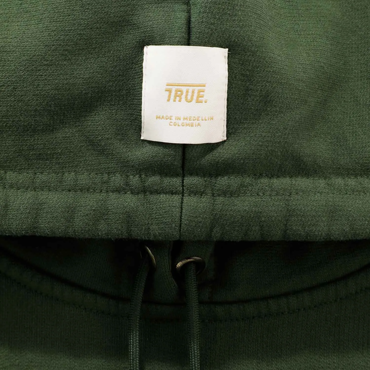 Curvy Logo Hoodie - Military Green