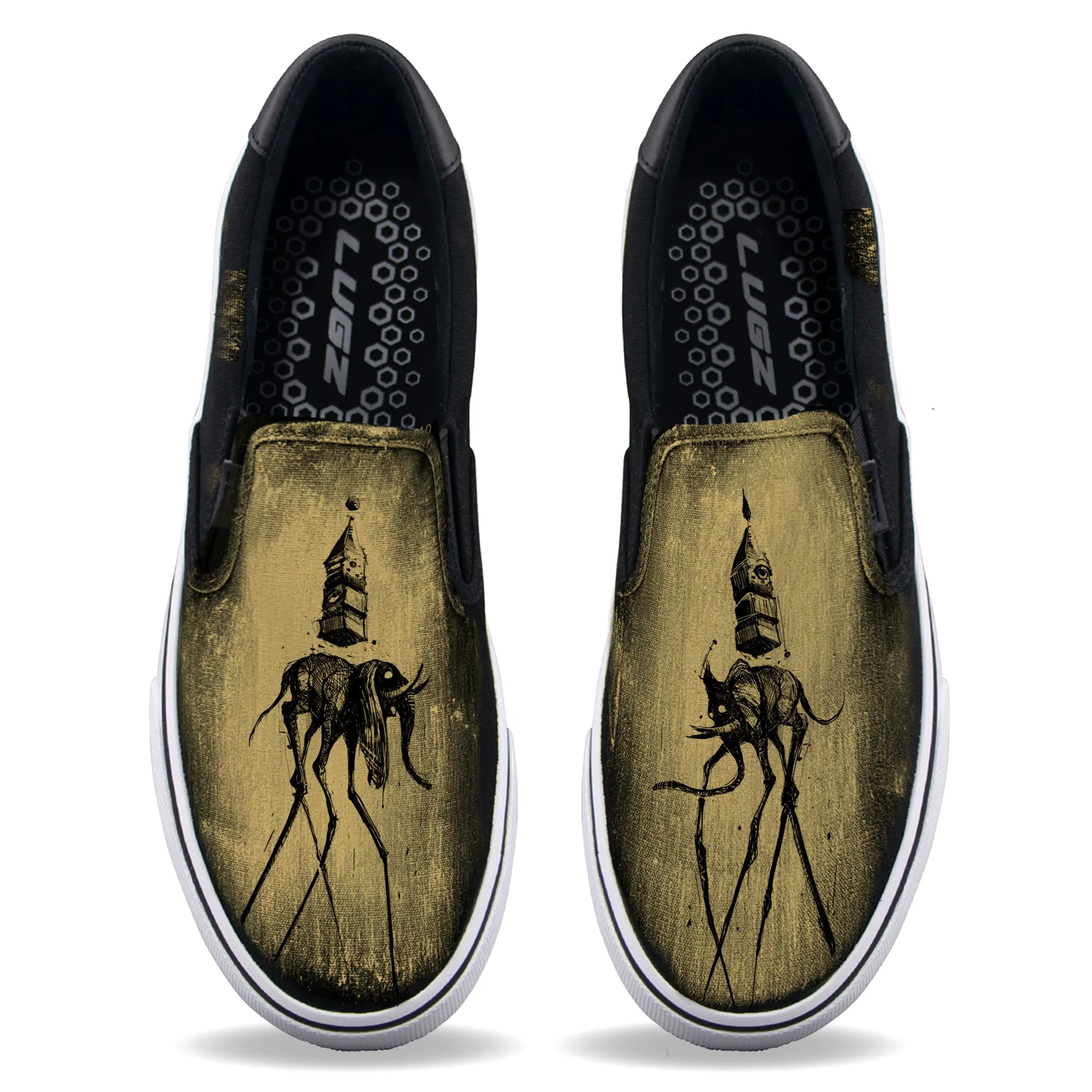 Dali's Elephants Slip-Ons