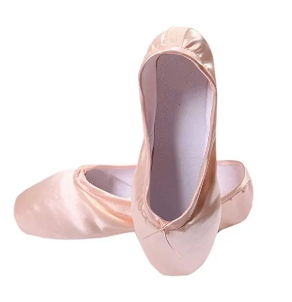 DoGeek Ballet Pointe Shoes Satin Ballet Shoes for Grirls/Womens/Ladies with Toe Pads, Ballet Ribbon and Pointe Shoe Elastic