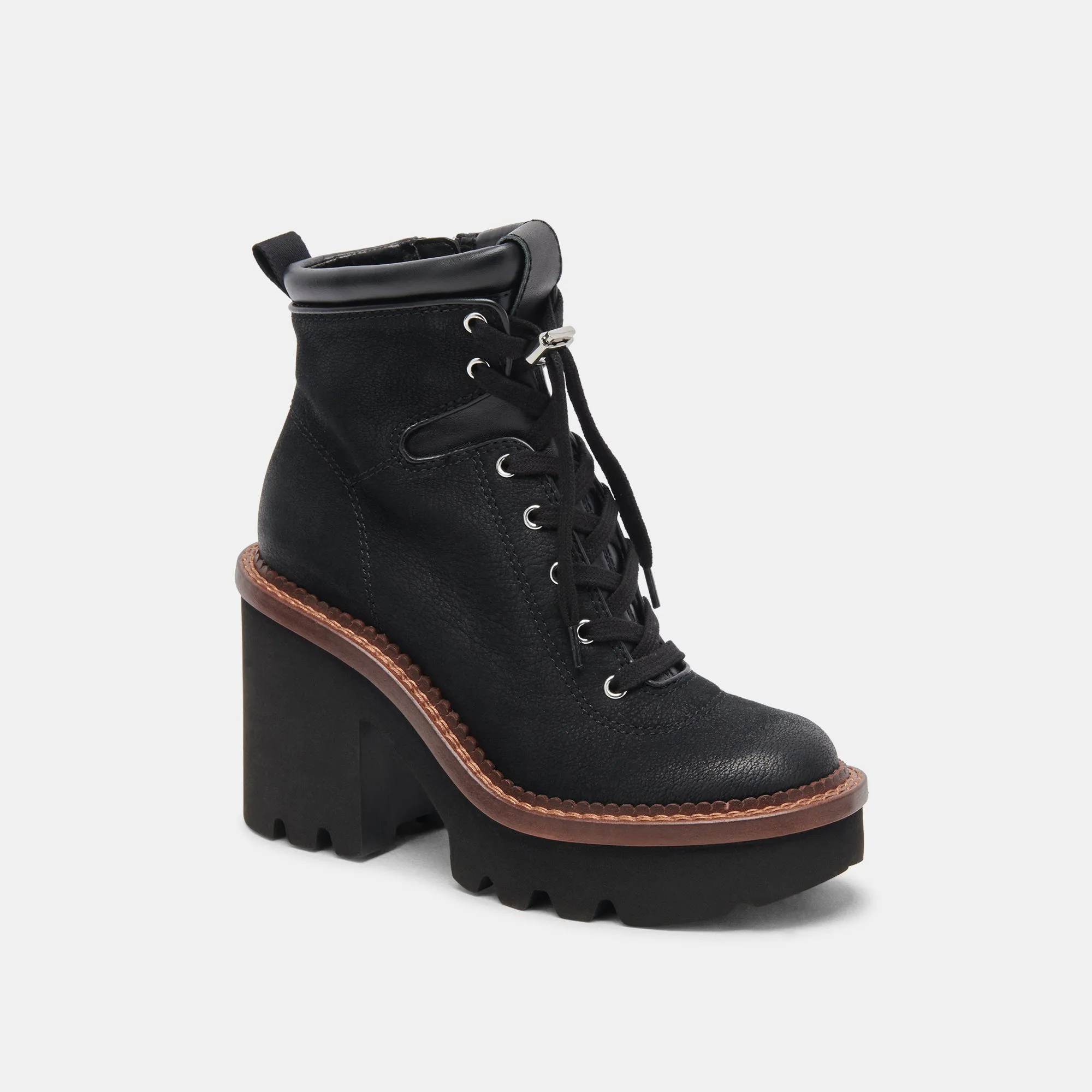 DOMMIE BOOTS BLACK NUBUCK - re:vita