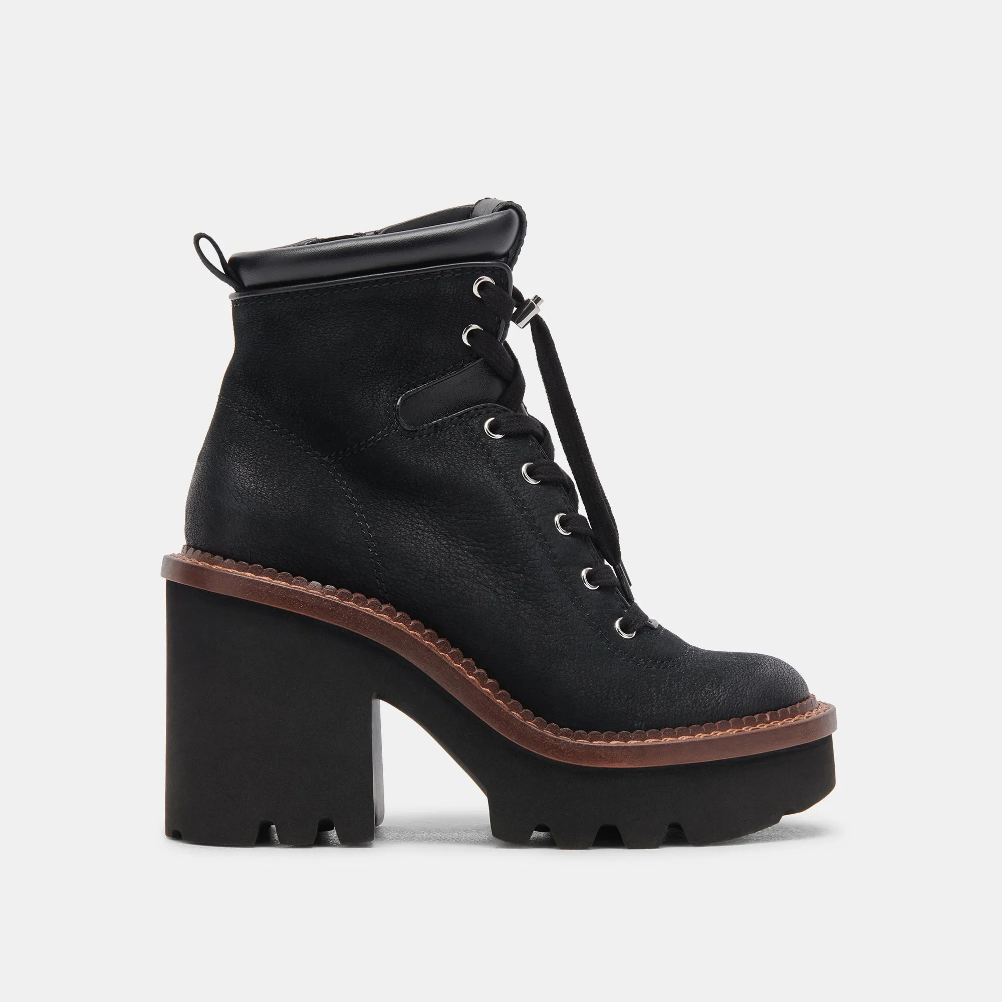 DOMMIE BOOTS BLACK NUBUCK - re:vita