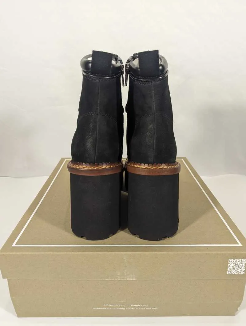 DOMMIE BOOTS BLACK NUBUCK - re:vita