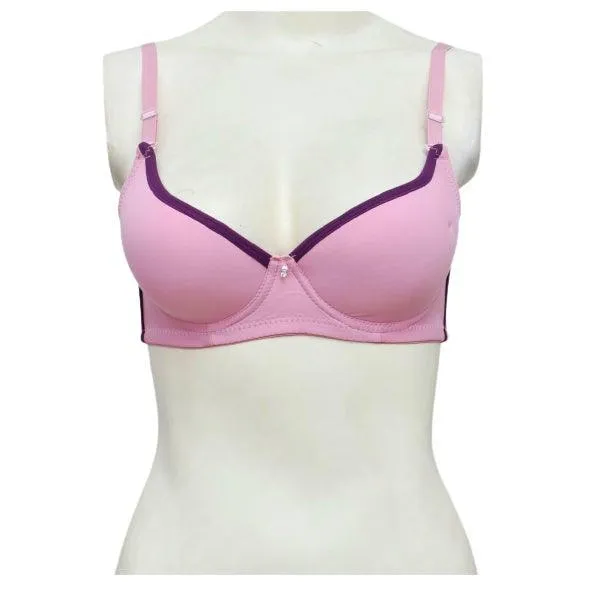 Elegant Single Padded Wired Bra With Removable Straps For Women