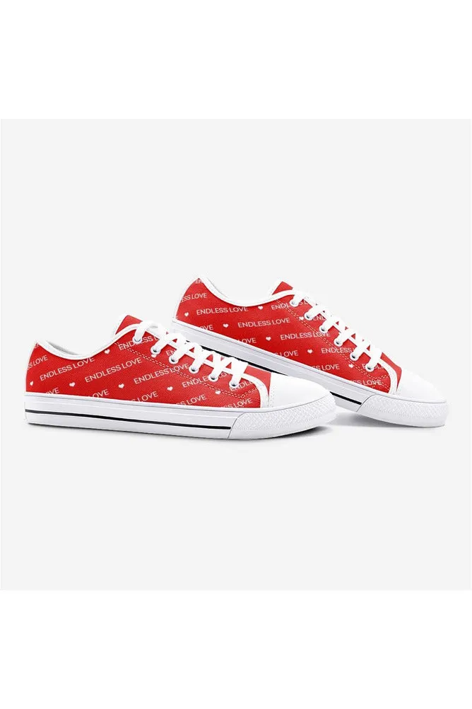 Endless Love Unisex Low Top Canvas Shoes