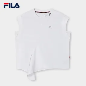 FILA CORE CROSS OVER MODERN HERITAGE Women Short Sleeve T-shirt in White