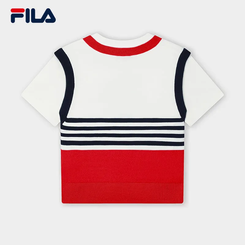 FILA CORE LIFESTYLE ORIGINALE FRENCH TENNIS CLUB Women Short Sleeve T-shirt (Red)