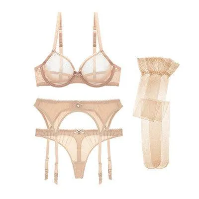 Garter Bra Set New Style Bra & Panty Set with Garter