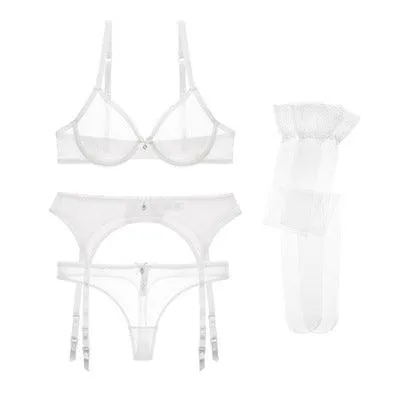 Garter Bra Set New Style Bra & Panty Set with Garter