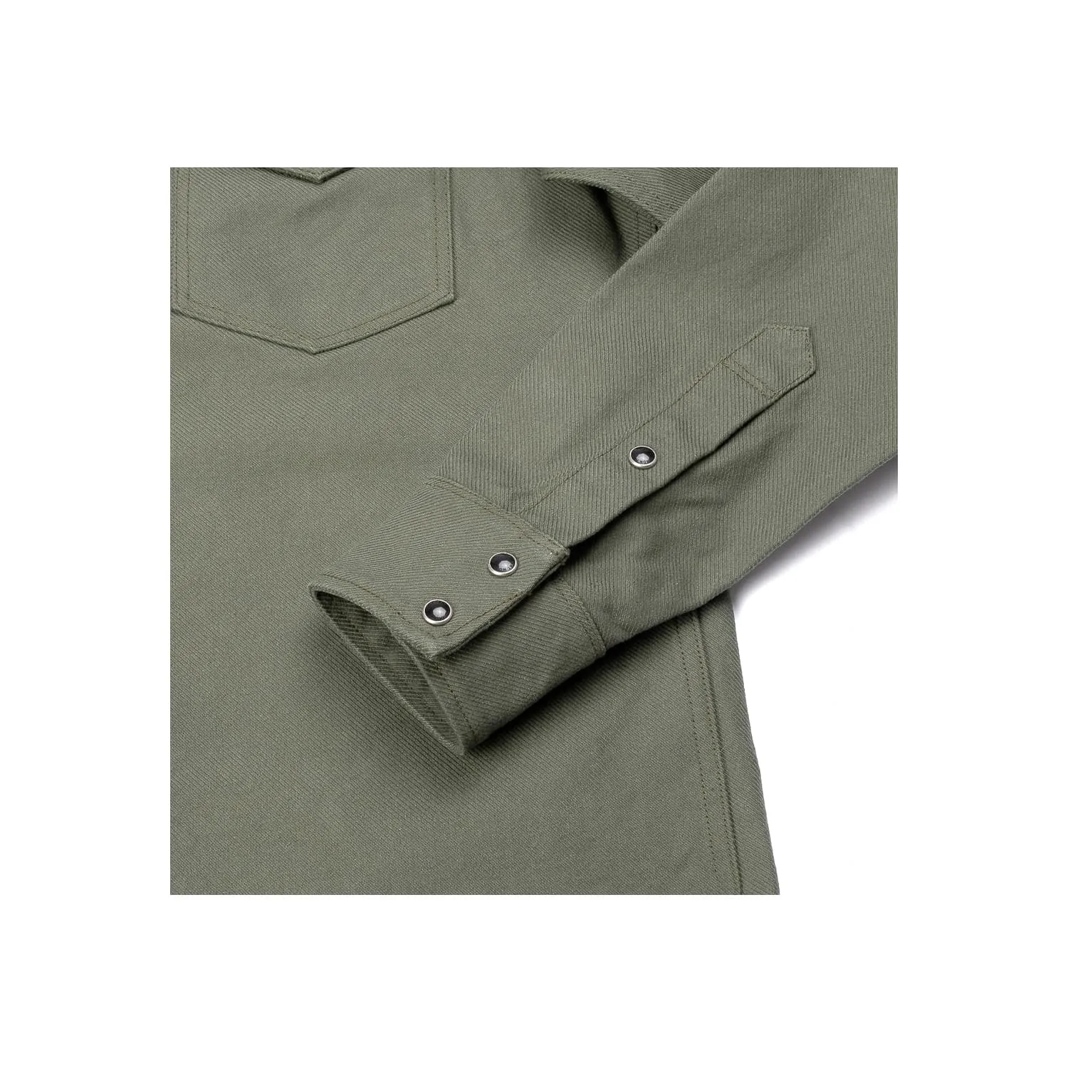 Iron Heart IHSH-235-OLV 13oz Military Serge Western Olive Drab Green