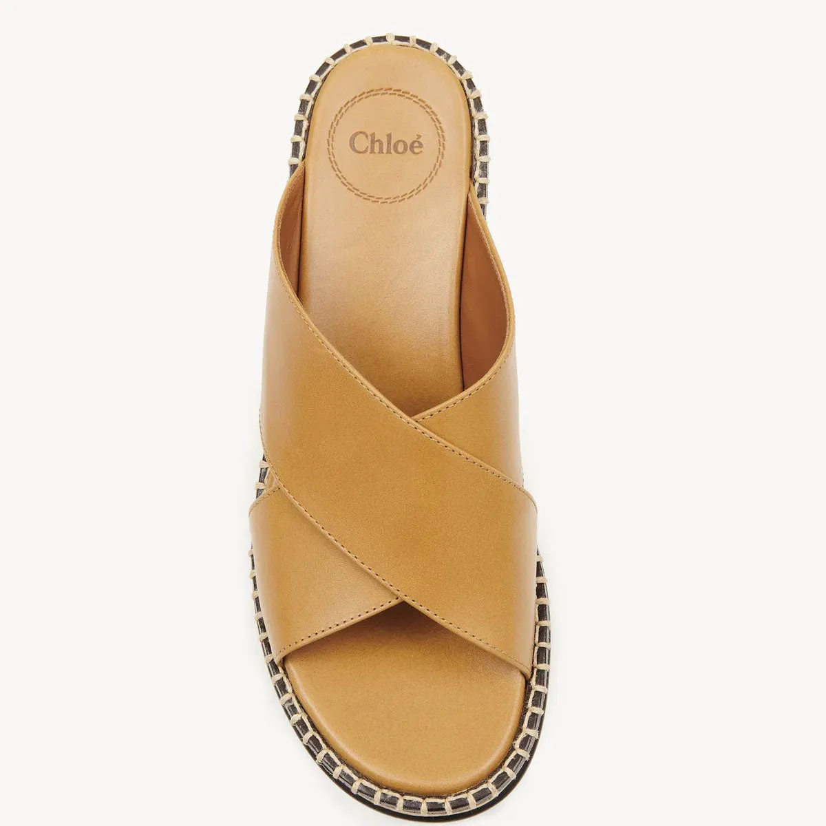 Laia Flatform Slide, Brown