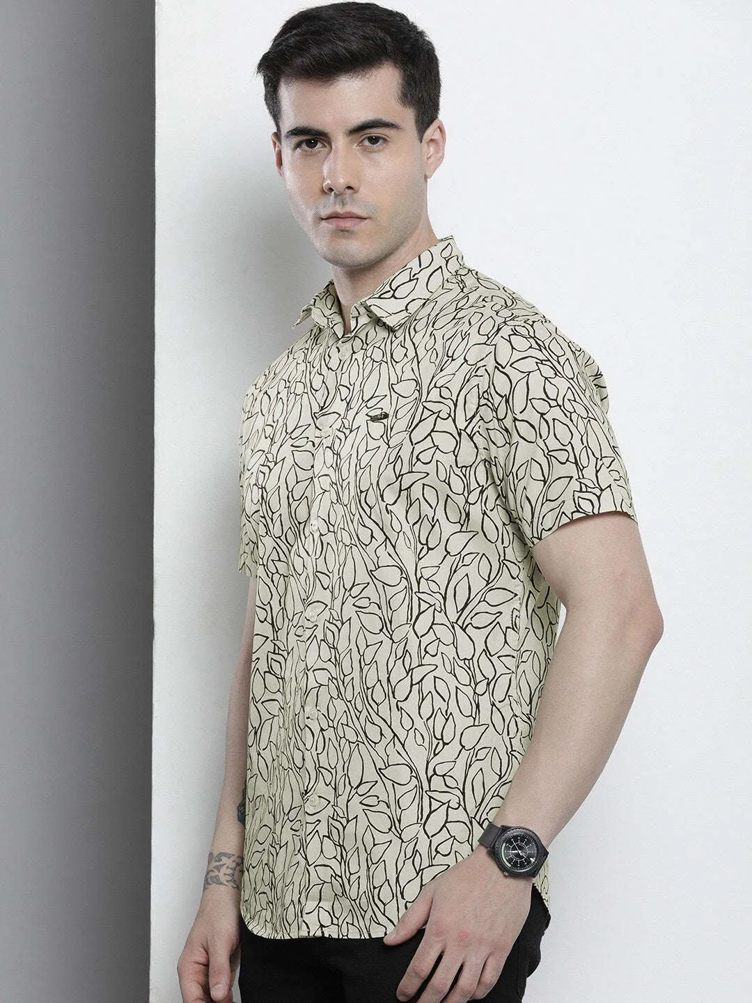 Men Abstract Printed Shirt