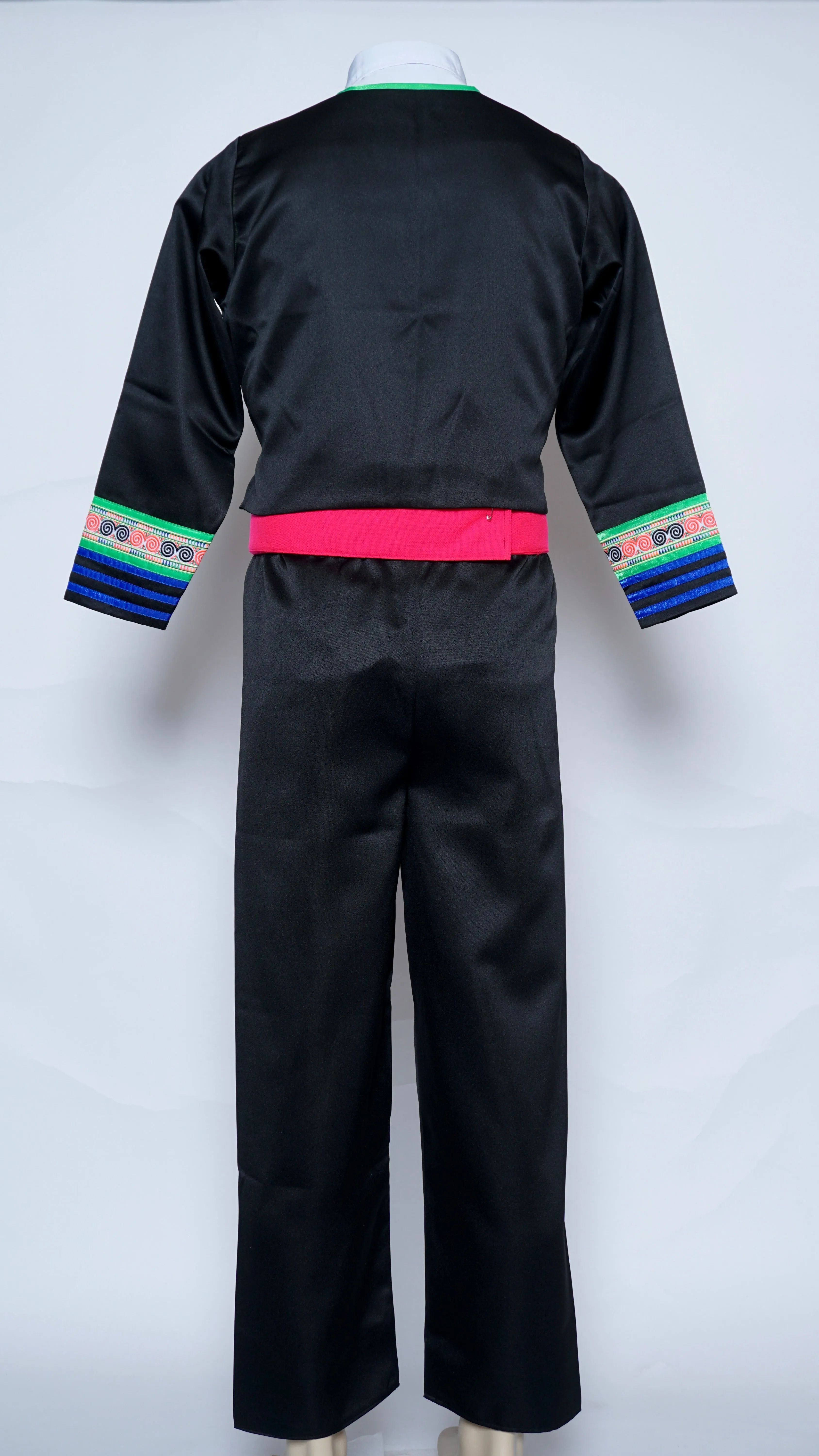 Men Hmong Txaij Set-Green Trim