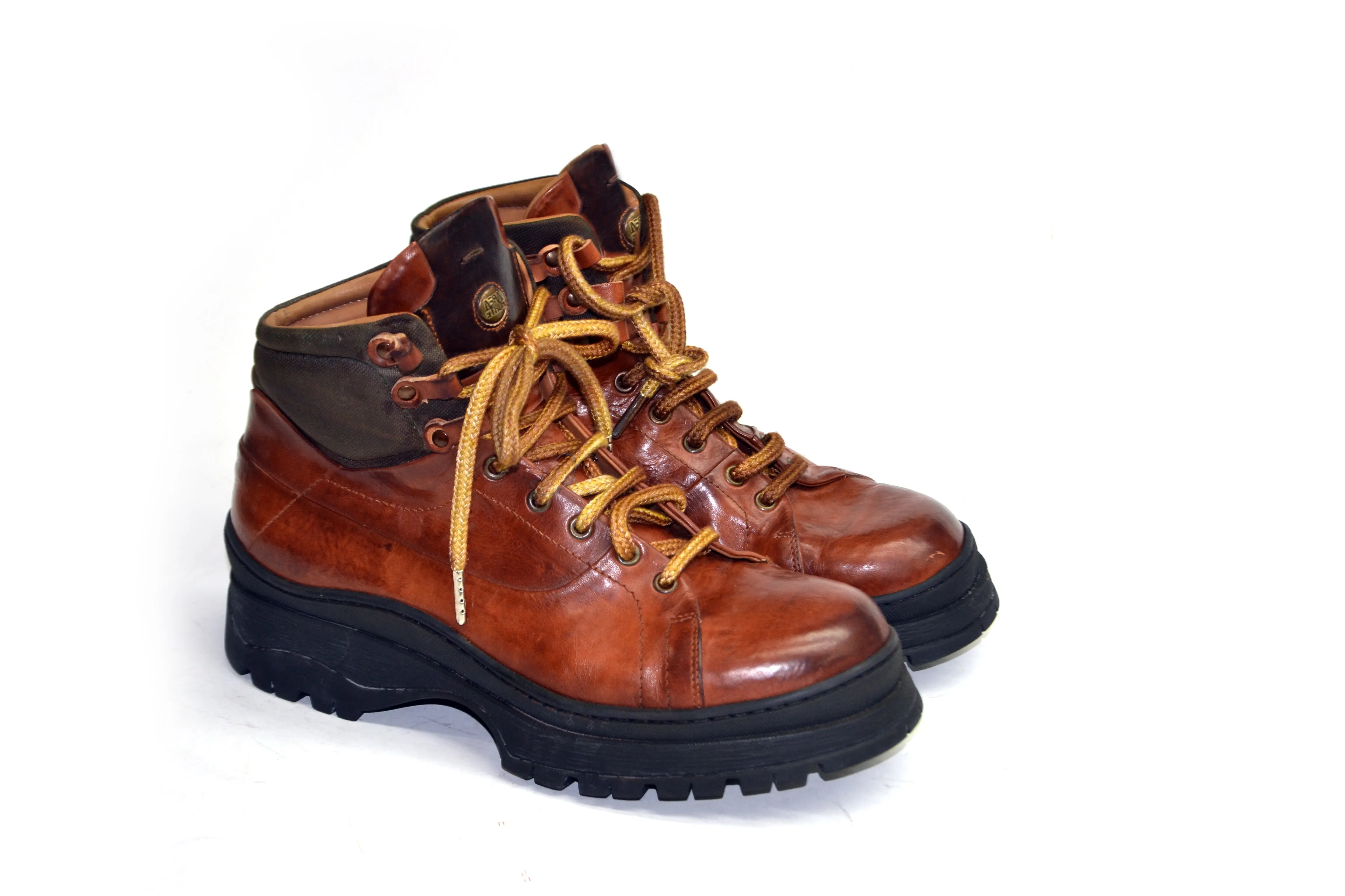 Over cognac chukka boots