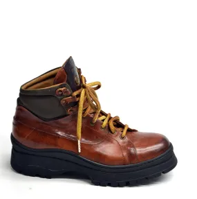 Over cognac chukka boots