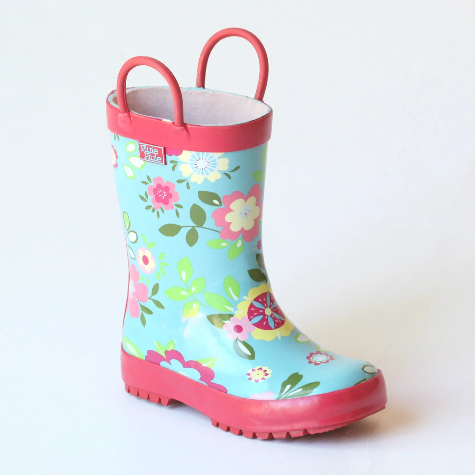 Pluie Pluie Girls RB - FP Blue Floral Rain Boots