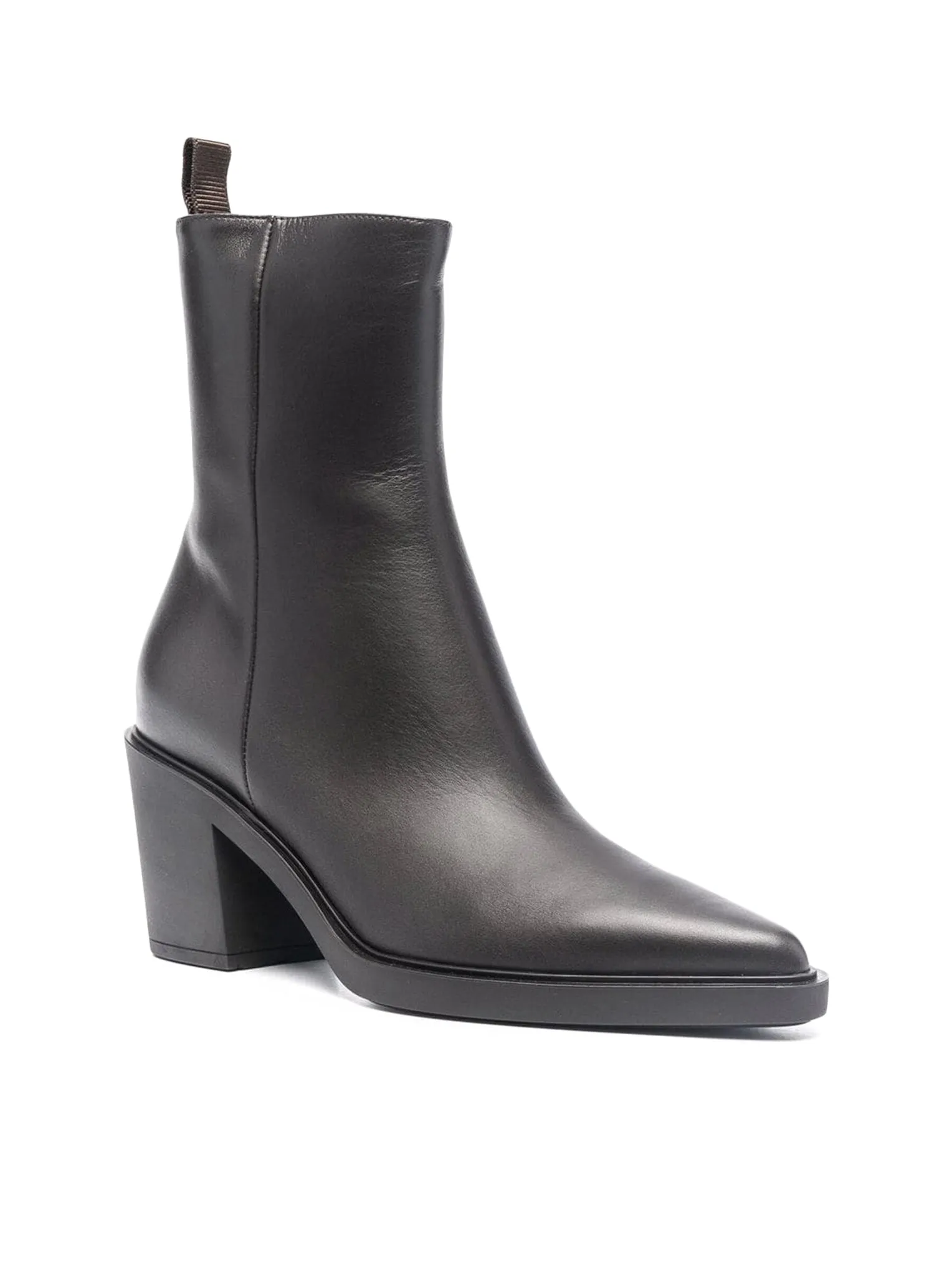 pointed-toe ankle boots