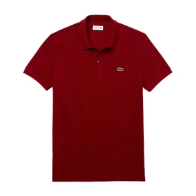 Polo Uomo Lacoste Slim Fit Bordeaux