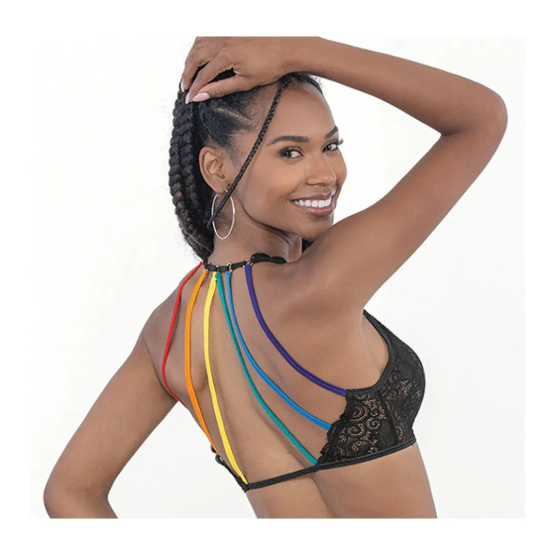 Pride Black Lace Bralette