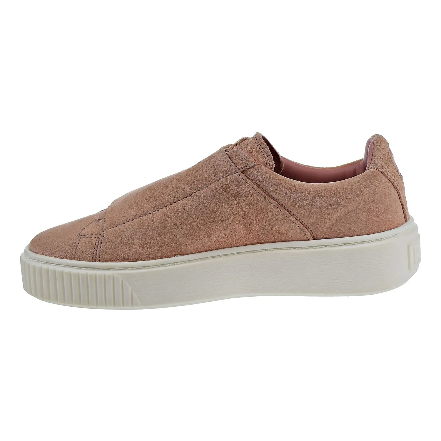 Puma Suede Platform Strap Womens Shoes Cameo Brown/Marshmallow